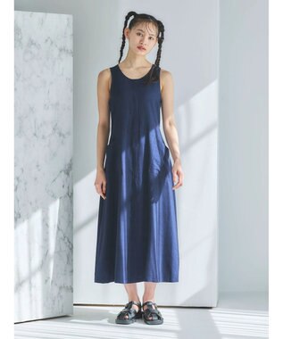Green Parks ■ＥＳＣＡＲ　キリカエノースリーブワンピース Navy