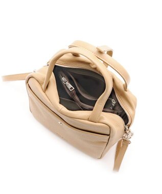 MioFIRANO ボックス本革ハンドバッグ 2WAY　fiLEAT フィリート BEIGE