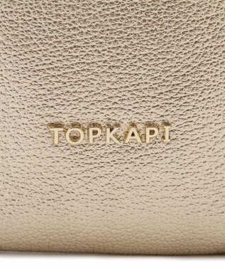TOPKAPI 【TOPKAPI】シュリンクレザー パール チェーン ショルダー バッグ / スマホショルダー ゴールド
