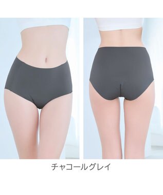 BRADELIS New York 【BRADELIS NewYork peace】シームレス吸水ショーツ26 チャコールグレイ