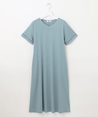 J.PRESS LADIES L 【WEB限定カラーあり・洗える・接触冷感】コットンスムース ワンピース 【WEB限定】シーグリーン系