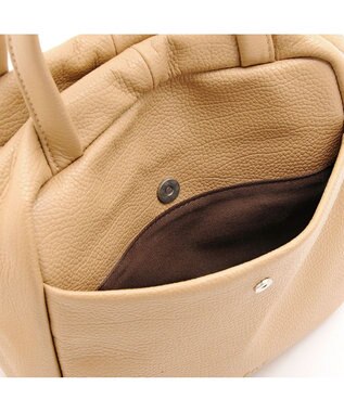 MioFIRANO ボックス本革ハンドバッグ 2WAY　fiLEAT フィリート BEIGE