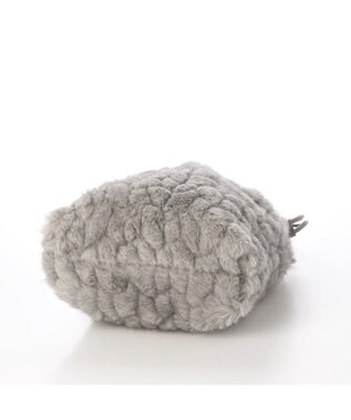 UNBILLION カシュカシュ cachecache / ミンク風カットファー巾着ミニバッグ GY