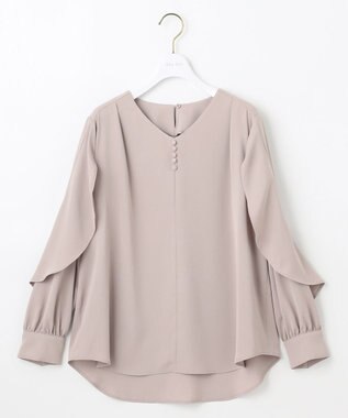 ANY SIS S 【全方位 好印象】フェミニンブラウス×ビットタイトスカート セット アイボリー