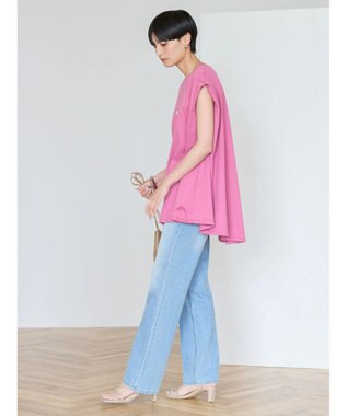 AMERICAN HOLIC 接触冷感フレンチスリーブカットチュニック Pink