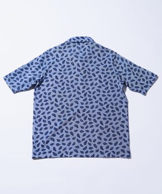 JOSEPH ABBOUD MOUNTAIN 暑さに徹底抗戦【首元に冷感ジェル】フリーズパック ポロ リーフ柄 ブルー系5