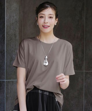 Tiaclasse 【洗える】脇タックポンチプルオーバー モカ