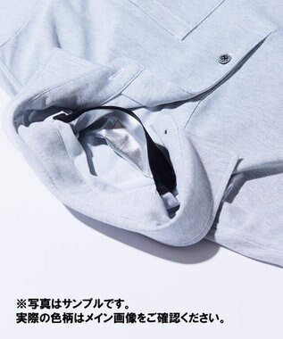 JOSEPH ABBOUD MOUNTAIN 暑さに徹底抗戦【首元に冷感ジェル】フリーズパック ポロ リーフ柄 ブルー系5