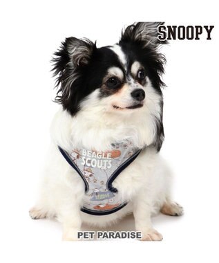 犬 ハーネス スヌーピー 2way ｓ 反射 ビーグルスカウト柄 小型犬 おさんぽ おでかけ お出掛け おしゃれ オシャレ かわいい Pet Paradise ファッション通販 公式通販 オンワード クローゼット