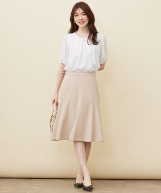 ANY SIS 【吸水速乾・UVケア・接触冷感】コンフォートジャージー ブラウス オフ