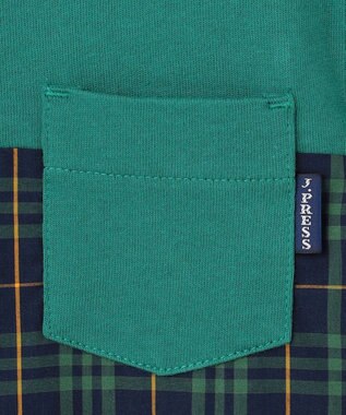 J.PRESS KIDS 【110-130cm】マドラスＴシャツ グリーン系