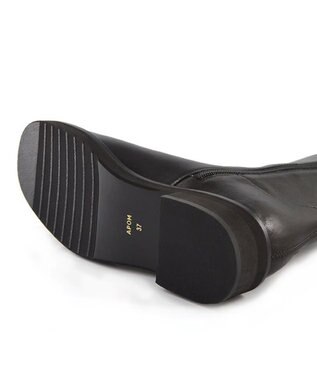 APOM イタリアンカーフ バックストレッチロングブーツ 40 ブラック