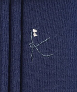 組曲 KIDS 【110-140㎝】ギンガムセーラー ブラウス ネイビー系