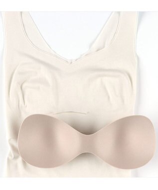 WACOAL ブラトップ [GOCOCi/ワコール] カップ付き キャミソール インナー まるでつけていないような着ごこち 綿混 立体的なバストシルエット レディース UGG251 /ワコール アイボリー