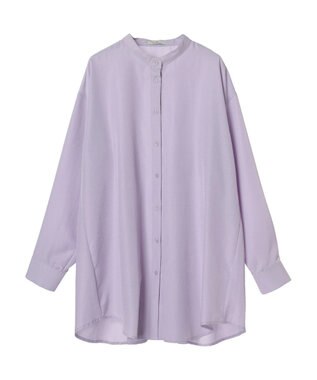 earth music&ecology バックデザインシャツ Lavender