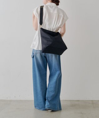 russet ナイロンジャガード2WAYショルダーバッグ(CE-1622) Black/Navy