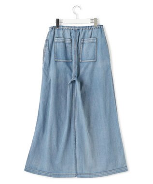J.PRESS YORK STREET 【WOMEN】ダンガリーワイド デニムパンツ ダルブルー系
