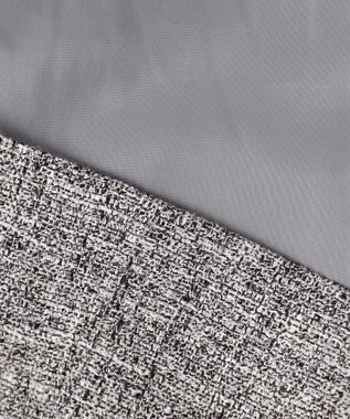 J.PRESS LADIES 【セットアップ対応】Light Tweed ノーカラー ジャケット ブラック系5