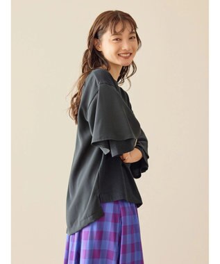 AMERICAN HOLIC 異素材スリーブプルオーバー Black