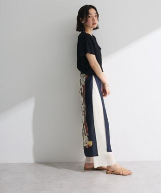 Green Parks 袖フレアフレンチスリーブニットプルオーバー Black