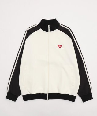 WEGO 【ユニセックスITEM/MLサイズ展開】ラグランライントラックジャケット ブラックその他