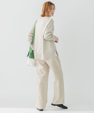 23区 S ストレッチコットンポリエステル ニット ベージュ系