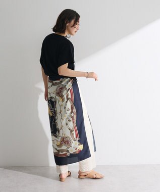 Green Parks 袖フレアフレンチスリーブニットプルオーバー Black