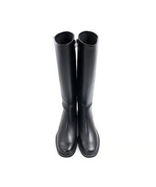 APOM イタリアンカーフ バックストレッチロングブーツ 40 ブラック