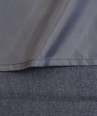 Tiaclasse L 【洗える】ダブルラインフレアワンピース チャコールグレー