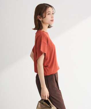 Green Parks 袖フレアフレンチスリーブニットプルオーバー Red