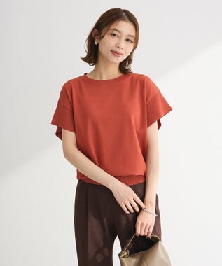 Green Parks 袖フレアフレンチスリーブニットプルオーバー Red