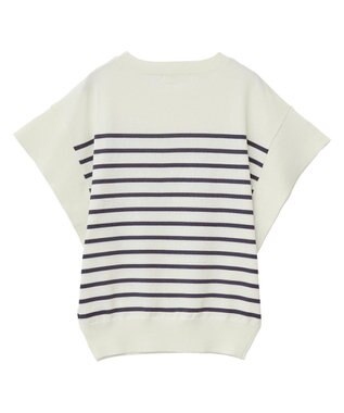 Green Parks 袖フレアフレンチスリーブニットプルオーバー Border