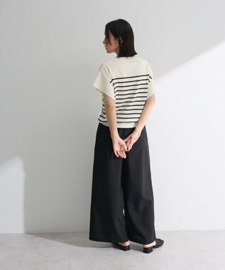 Green Parks 袖フレアフレンチスリーブニットプルオーバー Border