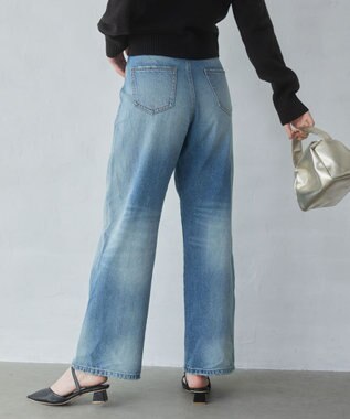 WEGO 【XS～Lサイズ展開/美脚】ストレートデニムパンツ デニム中濃加工色
