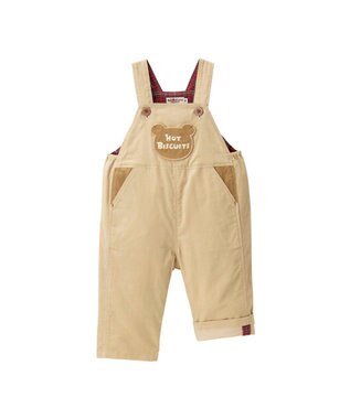 MIKI HOUSE HOT BISCUITS コーデュロイ オーバーオール＆モックネックTシャツギフトセット【BOX付き】 ベージュ