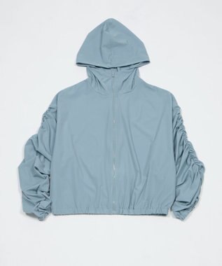 WEGO 【日焼け対策/セットアップ対応】ラッシュガードシャーリングパーカー ブルー