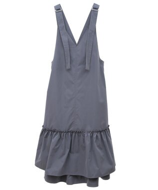 earth music&ecology ティアードフリルジャンスカ Gray