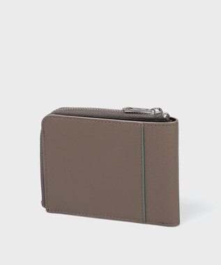 Paul Smith グレインレザー 2つ折り財布 グレイッシュベージュ