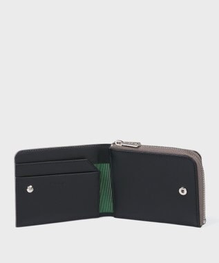 Paul Smith グレインレザー 2つ折り財布 グレイッシュベージュ