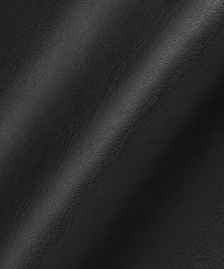 ICB L 【洗える】フェイクレザー ナロースカート ブラック系