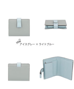 Atelier nuu 日本製 本革 バイカラーnoble 二つ折れウォレット new!マスタードイエロー×キャメル