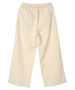 CRAFT STANDARD BOUTIQUE イージーケアピンストライプテーパードパンツ Stripe Ivory