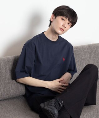 WEGO U.S. POLO ASSN.別注 接触冷感T（SS） ネイビー
