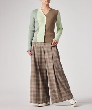 Paul Smith カラーブロックトリム カーディガン ライトグリーン