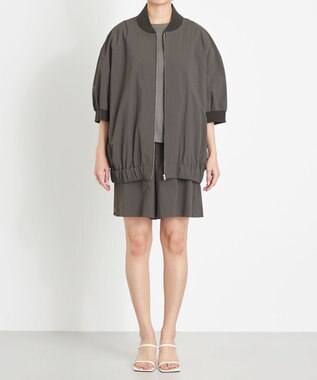 NAVE 【ReNAVE　撥水機能・UVカット・透湿・接触冷感・洗える】ナイロンタスランブルゾン グレー系