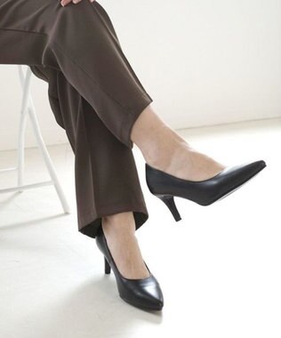Pointer 日本製 ポインテッドトゥプレーンパンプス ブラック