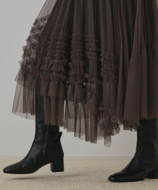 GRACE CONTINENTAL イレギュラ－チュ－ルスカート ブラウン