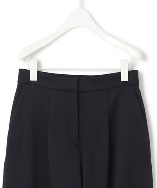 ICB 【洗える】T/Wベネシャンストレッチ カーブパンツ ブラック系