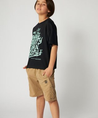 OP／FILA 【SEVEN2】グラフィティ風プリントTシャツ ブラック