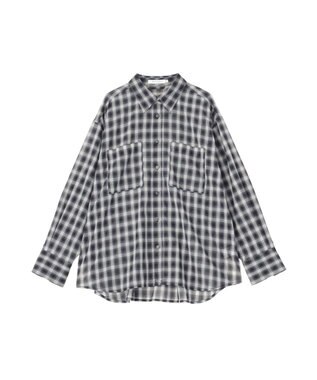 AMERICAN HOLIC シアーチェックシャツ Black